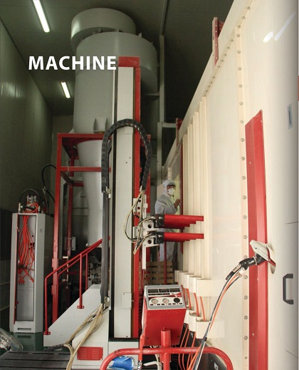 The domestic advanced static powder coating production line in China